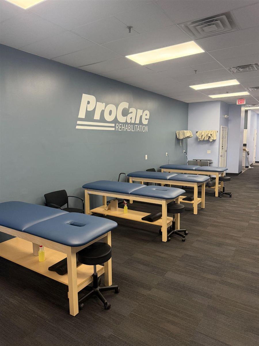 Treatment tables at ProCare Rehabilitation Allentown